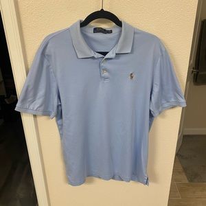 Men’s Light Blue Ralph Lauren Polo Shirt Size L Excellent Condition